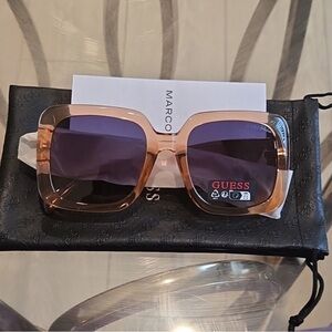 GUESS Women's Sunglasses - Tan and Purple